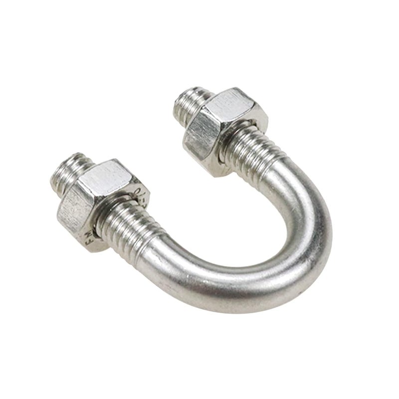 Sscon 10Pcs M6x12 304 Stainless Steel U-Bolt Fastener for 12mm Pipe Dia - Image 2